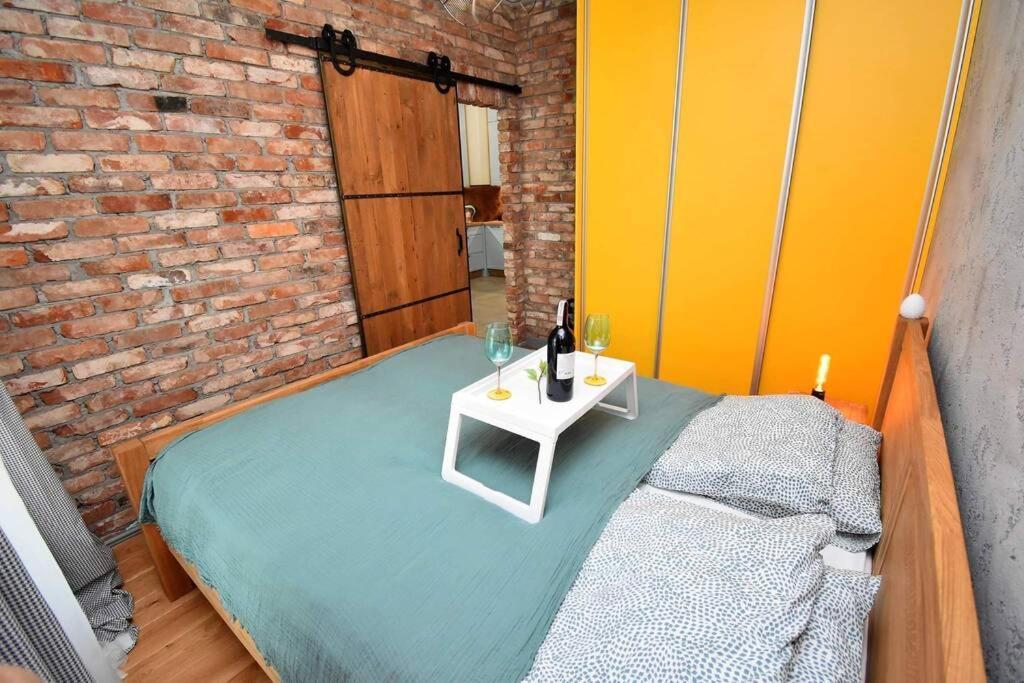 Apartament Blue Bastion Walowa 23C Z Klimatyzacja I Miejscem Parkingowym W Podziemnym Parkingu Gdansk Exterior photo